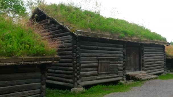 Hermoso pueblo noruego — Vídeo de stock
