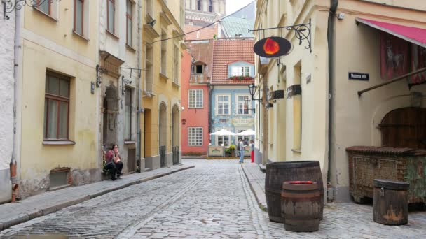 Staré město Riga — Stock video