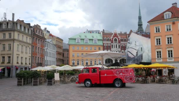 Riga Gamla stan — Stockvideo