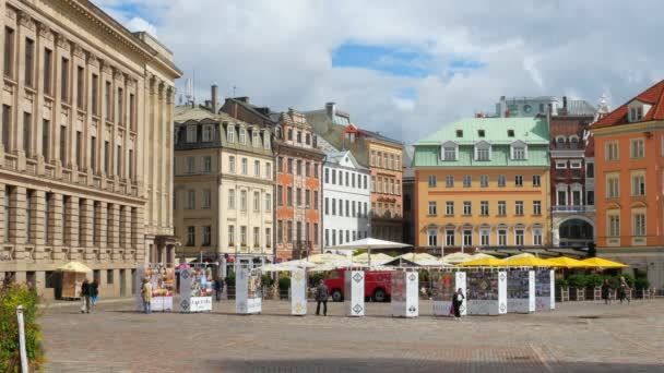 Riga Altstadt — Stockvideo