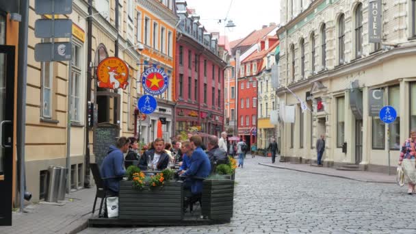 Ciudad vieja de Riga — Vídeo de stock