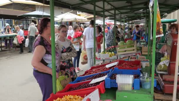 Mercado central en Riga — Vídeo de stock