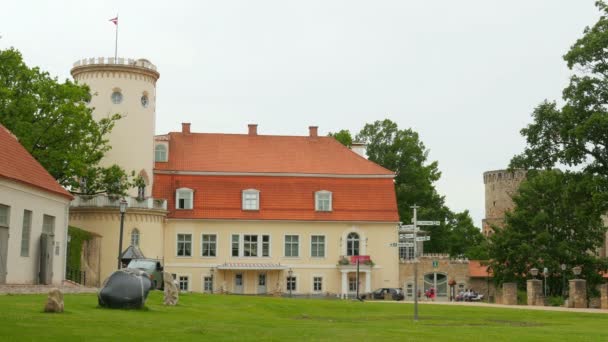 Cesis kasteel in Letland — Stockvideo