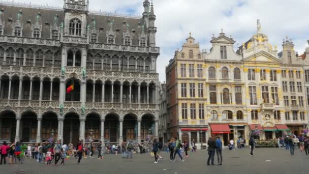 Grand Place en Bruselas — Vídeos de Stock