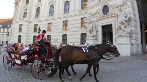 Hofburg Paleis straat in Wenen — Stockvideo