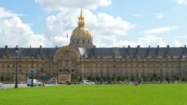 Hotel national des Invalides görünümünü — Stok video