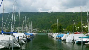 İsviçre göl ve dağların