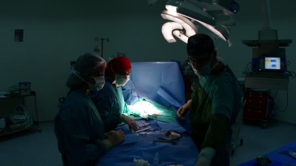 Operazione di chirurgia infantile — Video Stock