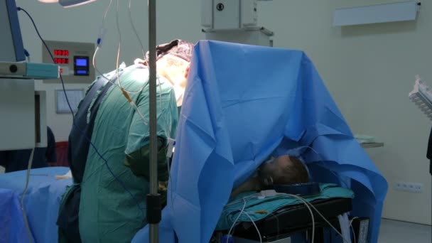 Дитина хірургії операція — стокове відео