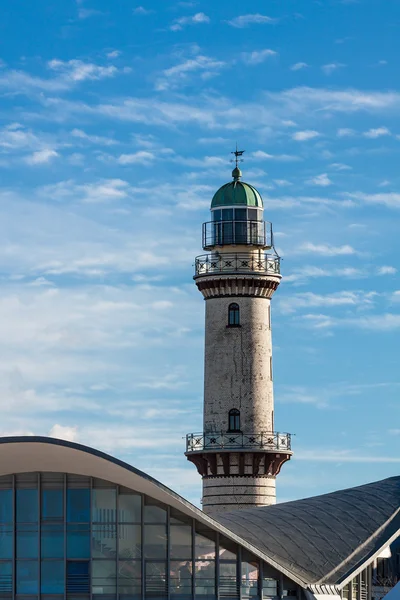 Llighthouse in Warnemuende — Stock Photo, Image