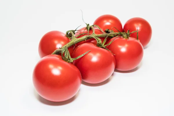 Tomates rojos aislados con fondo blanco — Foto de Stock