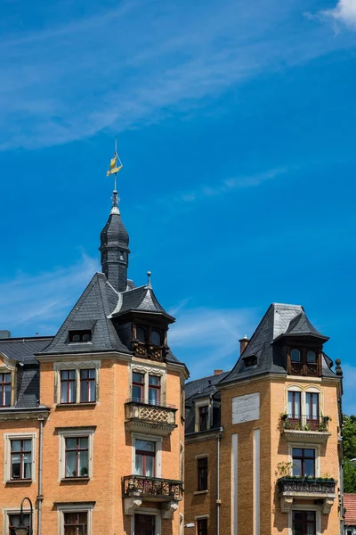 Binalar Dresden Loschwitz bölge — Stok fotoğraf