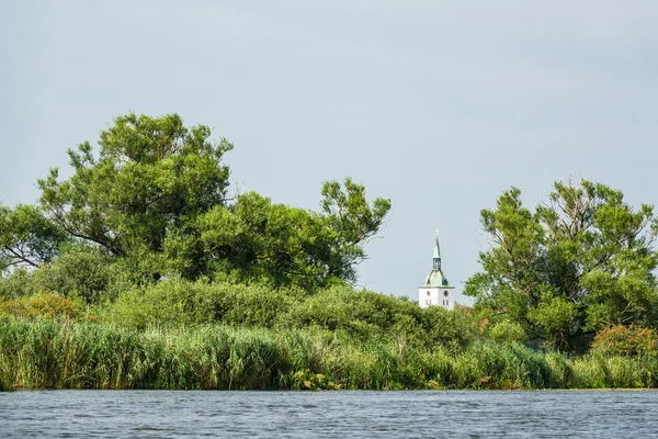 Landscape on the river Peene near Loitz — Stock Photo, Image