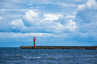 Swinemuende Polonya'da Adası Usedom mole