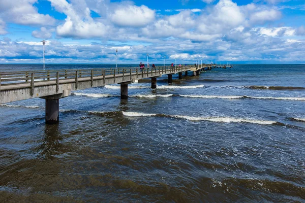 The pier in Ahlbeck on the island Usedom — Stock Photo, Image