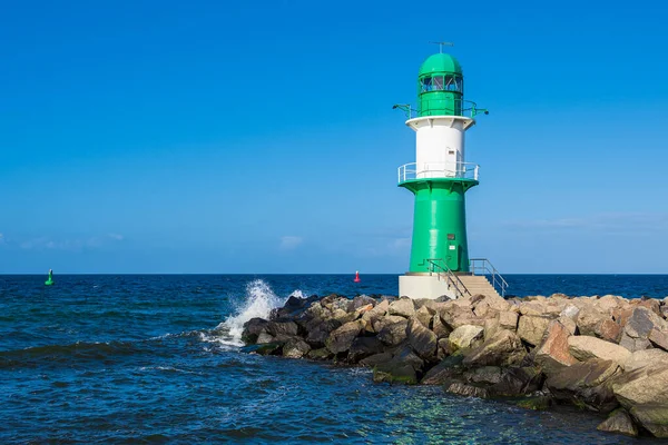 Topo Costa Del Mar Báltico Warnemuende Alemania —  Fotos de Stock