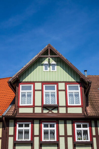 Historical building in the city Wernigerode, Germany.