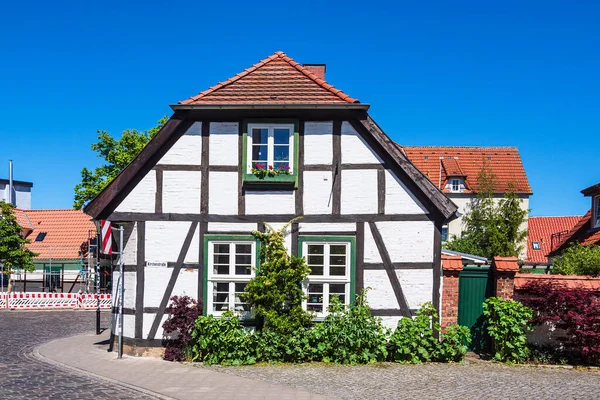 Veduta Edificio Storico Warnemuende Germania — Foto Stock