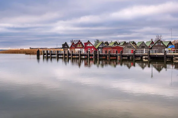 Boathouses Port Ahrenshoop Germany — Stock Photo, Image