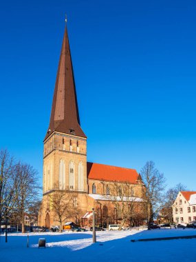 Petrikirche Kilisesi Rostock, Almanya.
