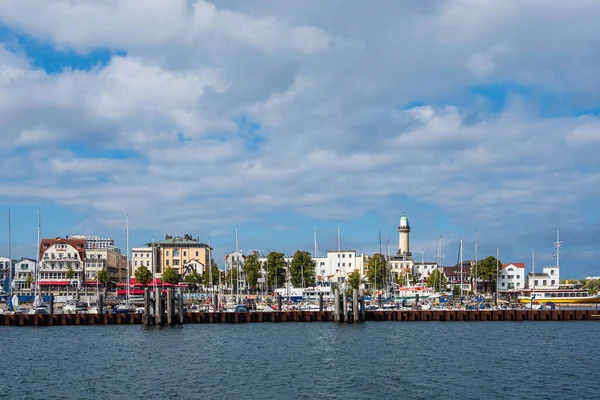 Lighthouse Baltic Sea Coast Warnemuende Germany - Stock-foto