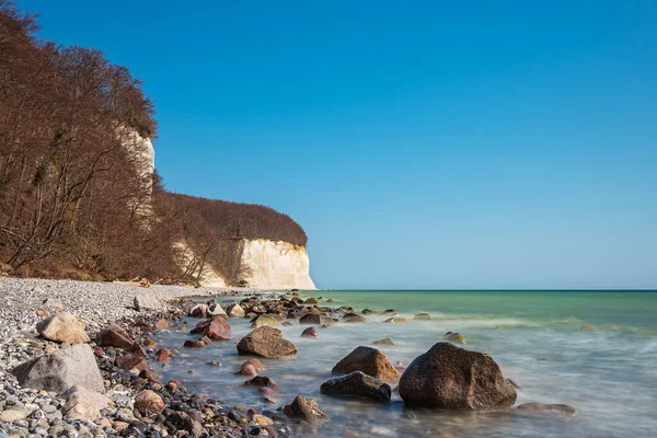 Scogliere Bianche Sulla Costa Del Mar Baltico Sull Isola Ruegen — Foto Stock