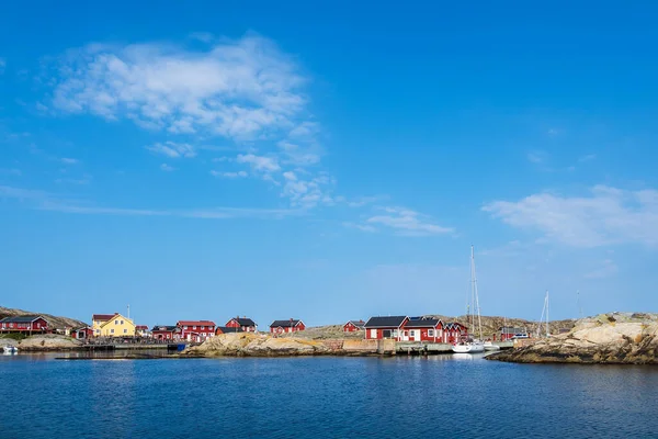 Vista Para Ilhas Meteorológicas Perto Fjaellbacka Suécia — Fotografia de Stock