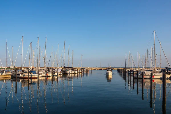 Sailboats Port Sassnitz Island Ruegen Germany — Stock Photo, Image