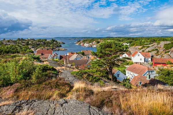 Veduta Sul Villaggio Brekkesto Norvegia — Foto Stock