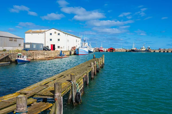 Widok Port Hirtshals Danii — Zdjęcie stockowe