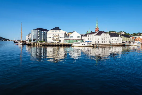 Vista Para Cidade Arendal Noruega — Fotografia de Stock