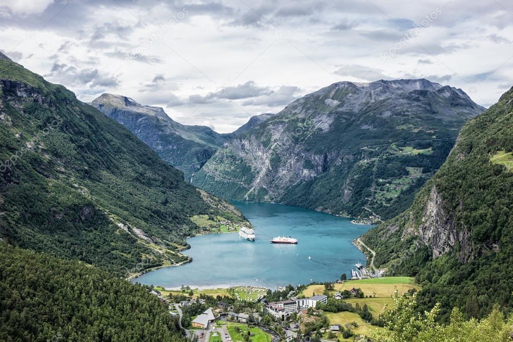 View to the Geirangerfjord
