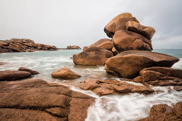 Atlantische Oceaan kust in Bretagne — Stockfoto