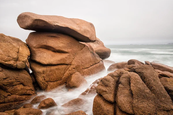 Costa atlantica in Bretagna — Foto Stock