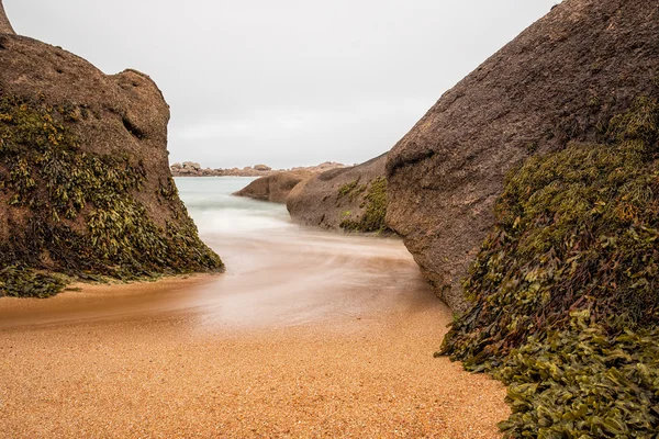 Costa atlântica na Bretanha — Fotografia de Stock