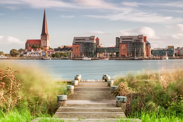 Vista a Rostock — Foto de Stock