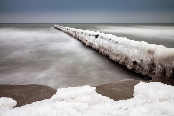 Зима в Балтийском море — стоковое фото