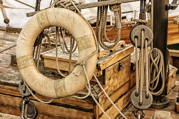 Detail of a windjammer — Stock Photo, Image