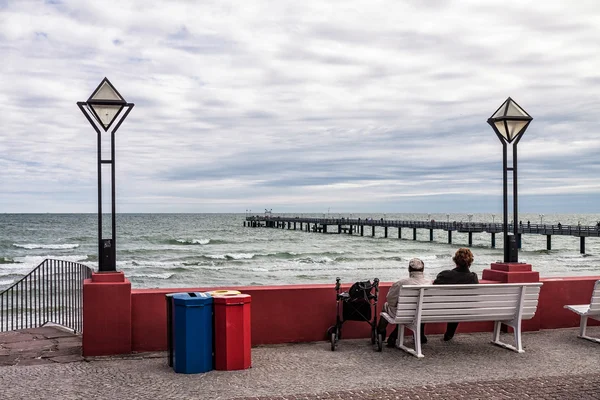 View to the pier in Binz — Stock Photo, Image