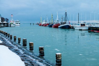 Warnemuende balıkçı tekneleri