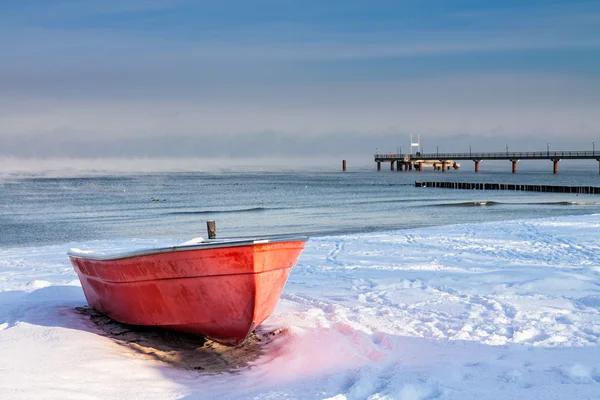 Połów Łódka w Zingst — Zdjęcie stockowe