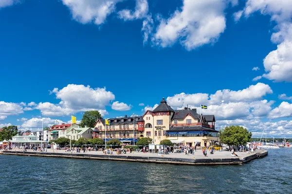 Ve městě Vaxholm — Stock fotografie