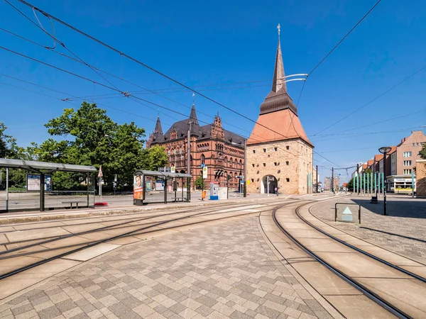 Edificios históricos en Rostock — Foto de Stock