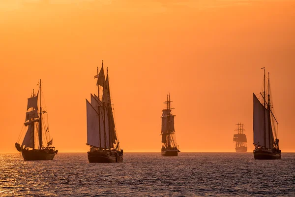 Sailing ships on the Baltic Sea — Stock Photo, Image
