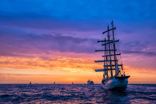 Barcos de vela en el Mar Báltico — Foto de Stock