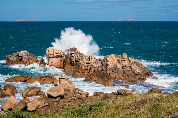 Atlantische Oceaan kust in Bretagne — Stockfoto
