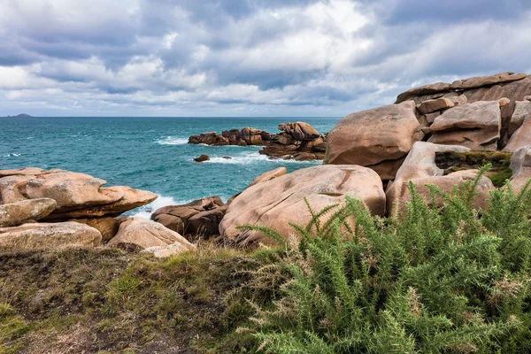 Atlantische Oceaan kust in Bretagne — Stockfoto