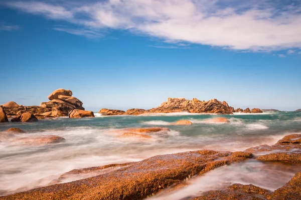 Atlantische Oceaan kust in Bretagne — Stockfoto