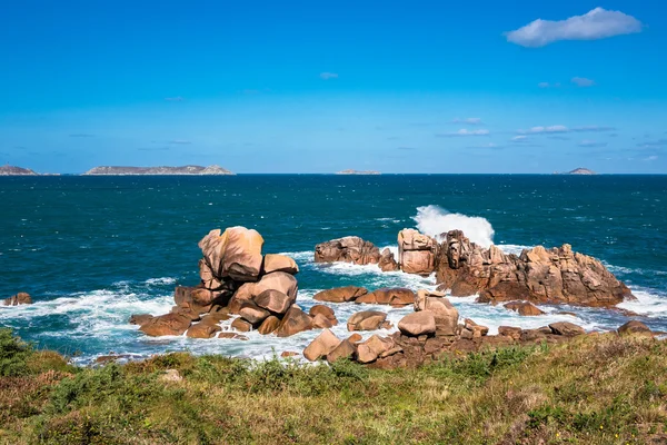 Atlantische Oceaan kust in Bretagne — Stockfoto