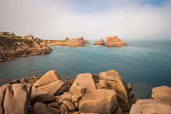 Atlantische Oceaan kust in Bretagne — Stockfoto